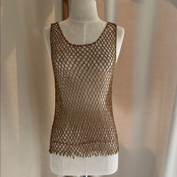 vintage anthropologie Tops - Vintage 2000s beaded tank size XS/S